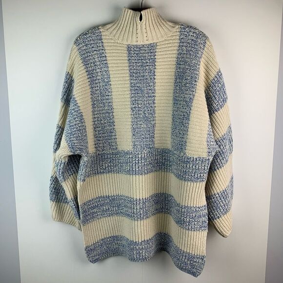 Reiss Women’s Astrid Striped Oversized Jumper Wool blend Knitted Sweater Small - Picture 7 of 13